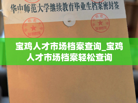 宝鸡人才市场档案查询_宝鸡人才市场档案轻松查询