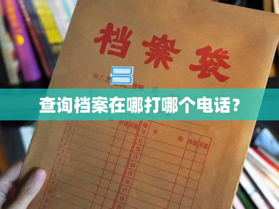 查询档案在哪打哪个电话？
