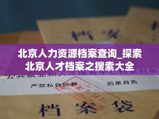 北京人力资源档案查询_探索北京人才档案之搜索大全