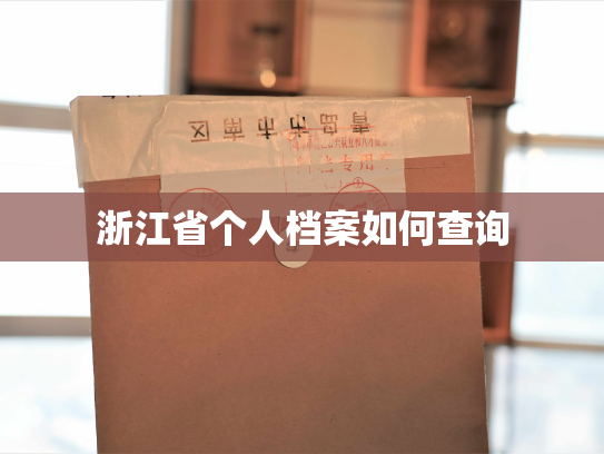 浙江省个人档案如何查询