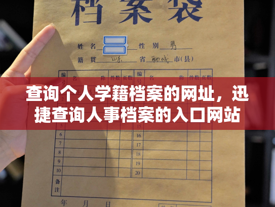 查询个人学籍档案的网址，迅捷查询人事档案的入口网站