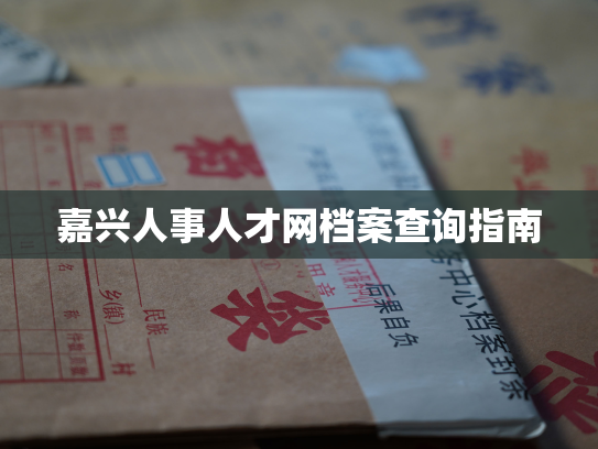 嘉兴人事人才网档案查询指南