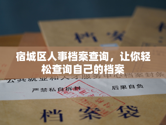 宿城区人事档案查询，让你轻松查询自己的档案