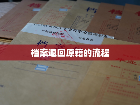 档案退回原籍的流程