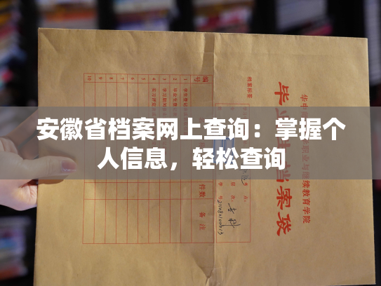 安徽省档案网上查询：掌握个人信息，轻松查询