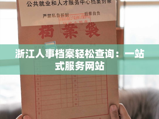 浙江人事档案轻松查询：一站式服务网站
