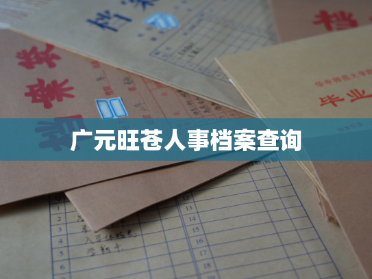 广元旺苍人事档案查询