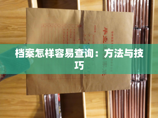 档案怎样容易查询：方法与技巧