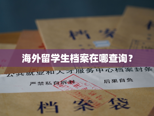 海外留学生档案在哪查询？
