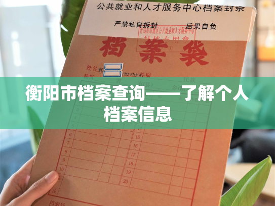 衡阳市档案查询——了解个人档案信息
