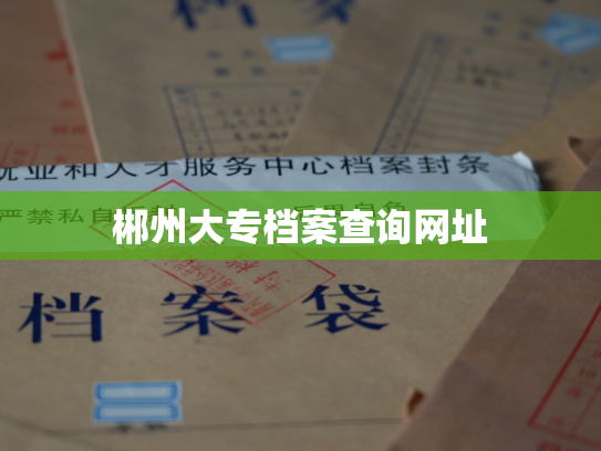 郴州大专档案查询网址