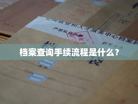 档案查询手续流程是什么？
