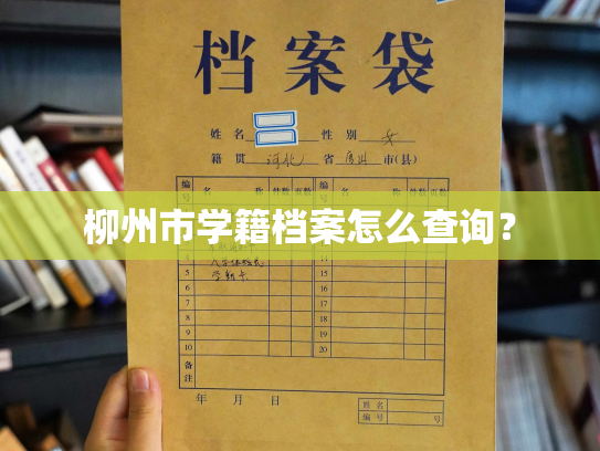 柳州市学籍档案怎么查询？