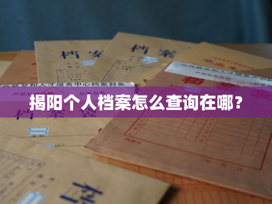 揭阳个人档案怎么查询在哪？