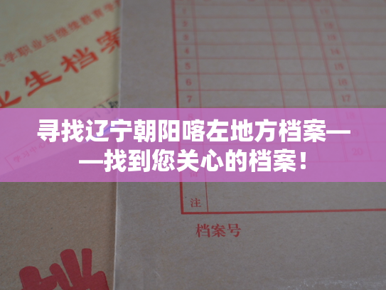 寻找辽宁朝阳喀左地方档案——找到您关心的档案！
