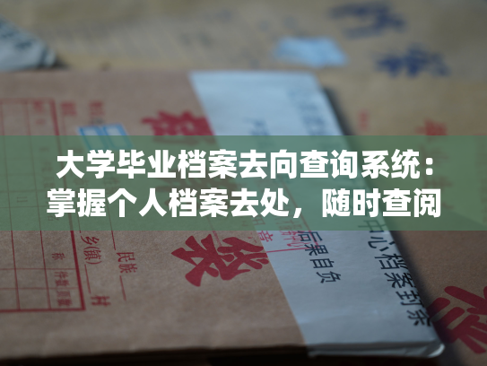 大学毕业档案去向查询系统：掌握个人档案去处，随时查阅更新