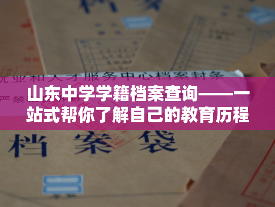 山东中学学籍档案查询——一站式帮你了解自己的教育历程
