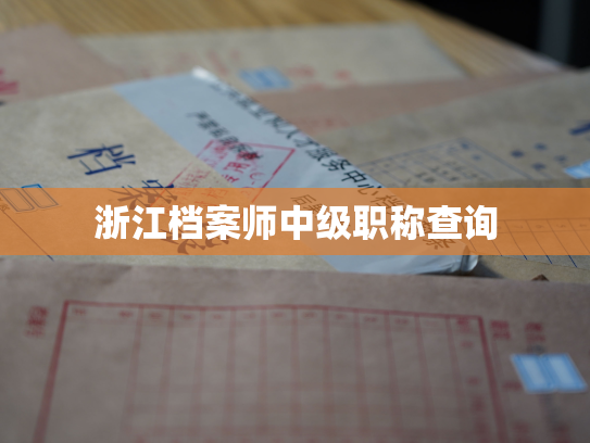 浙江档案师中级职称查询