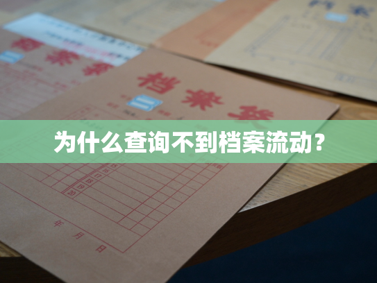 为什么查询不到档案流动？