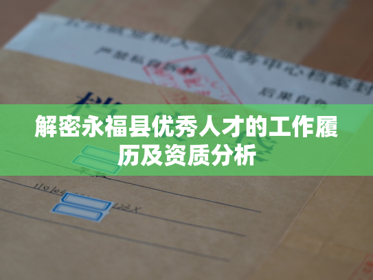 解密永福县优秀人才的工作履历及资质分析