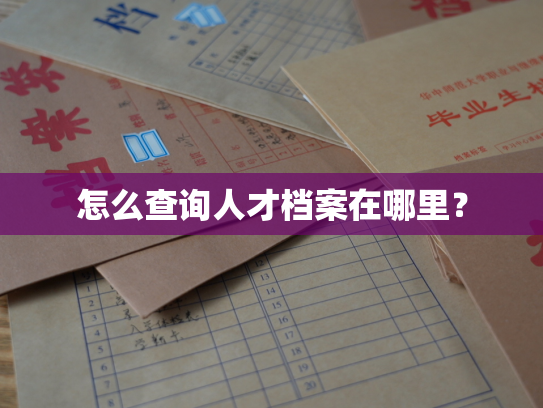 怎么查询人才档案在哪里？