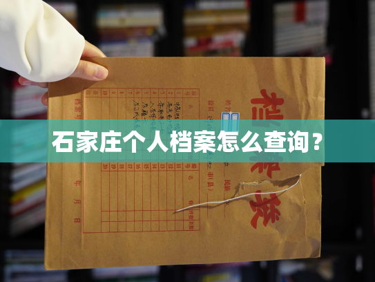 石家庄个人档案怎么查询？