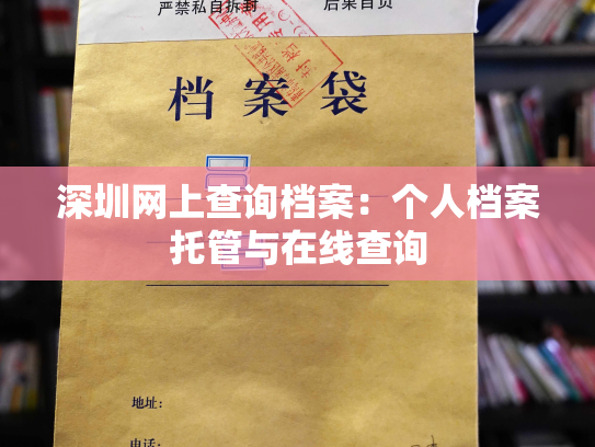 深圳网上查询档案：个人档案托管与在线查询