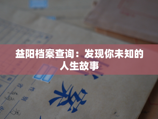 益阳档案查询：发现你未知的人生故事