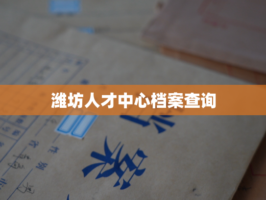 潍坊人才中心档案查询