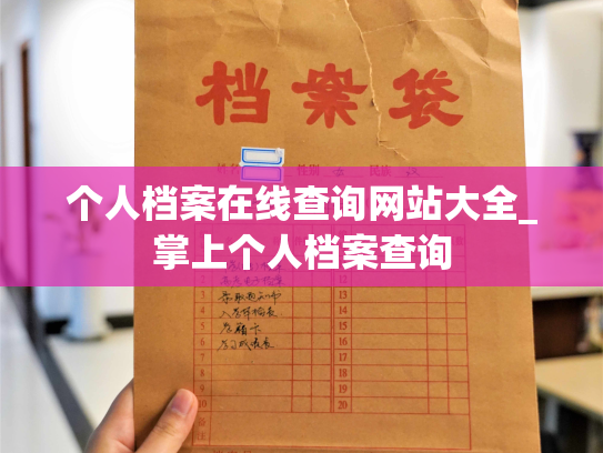 个人档案在线查询网站大全_掌上个人档案查询
