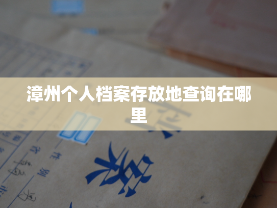 漳州个人档案存放地查询在哪里