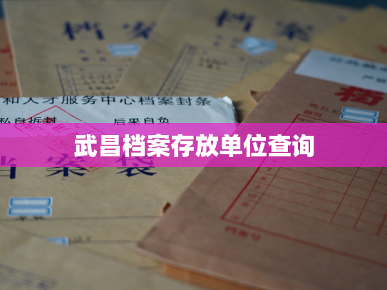 武昌档案存放单位查询