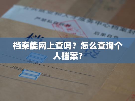 档案能网上查吗？怎么查询个人档案？