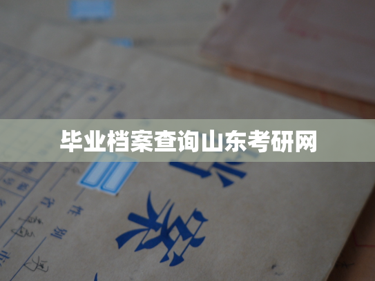 毕业档案查询山东考研网
