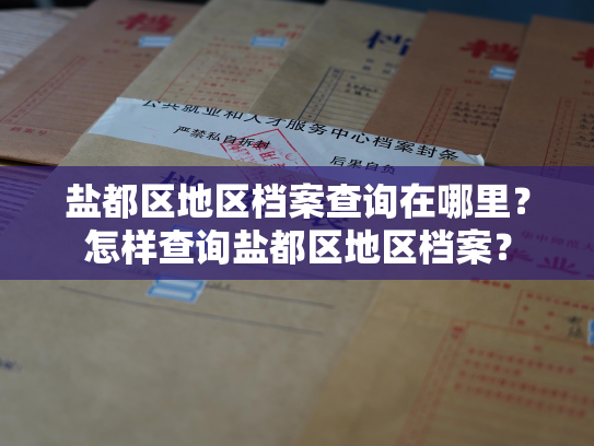 盐都区地区档案查询在哪里？怎样查询盐都区地区档案？