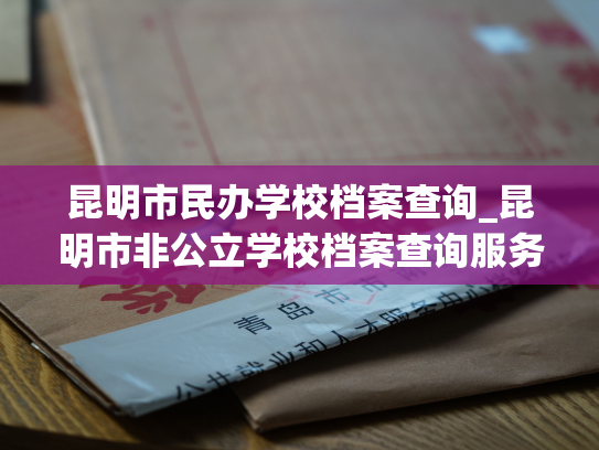 昆明市民办学校档案查询_昆明市非公立学校档案查询服务