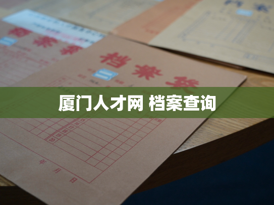 厦门人才网 档案查询