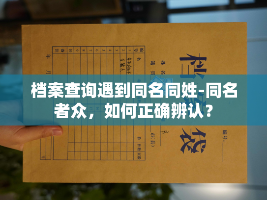 档案查询遇到同名同姓-同名者众，如何正确辨认？