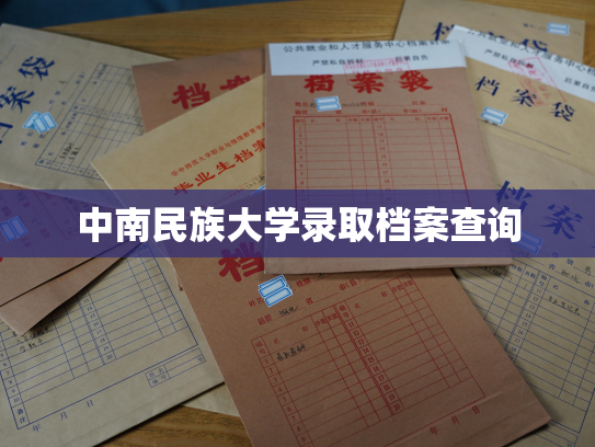 中南民族大学录取档案查询