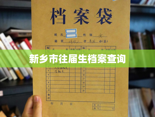 新乡市往届生档案查询