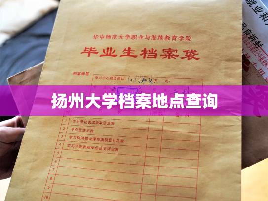 扬州大学档案地点查询