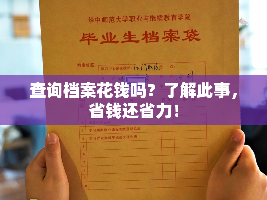查询档案花钱吗？了解此事，省钱还省力！