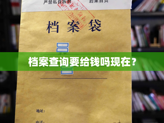 档案查询要给钱吗现在？