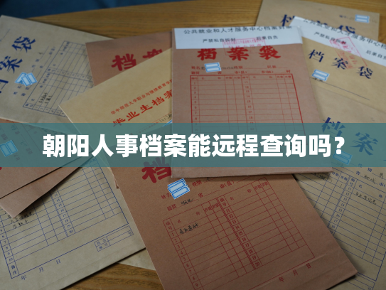 朝阳人事档案能远程查询吗？