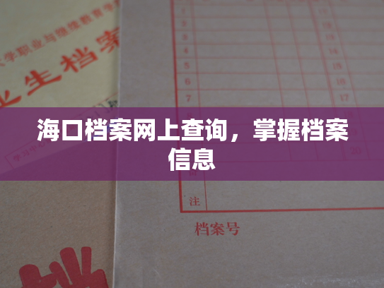 海口档案网上查询，掌握档案信息