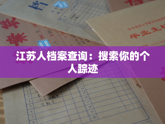 江苏人档案查询：搜索你的个人踪迹