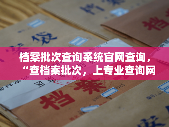 档案批次查询系统官网查询，“查档案批次，上专业查询网“