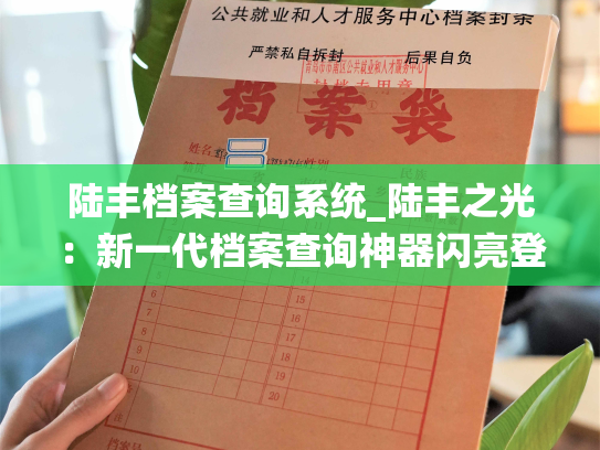 陆丰档案查询系统_陆丰之光：新一代档案查询神器闪亮登场！