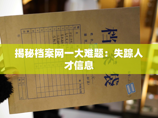 揭秘档案网一大难题：失踪人才信息