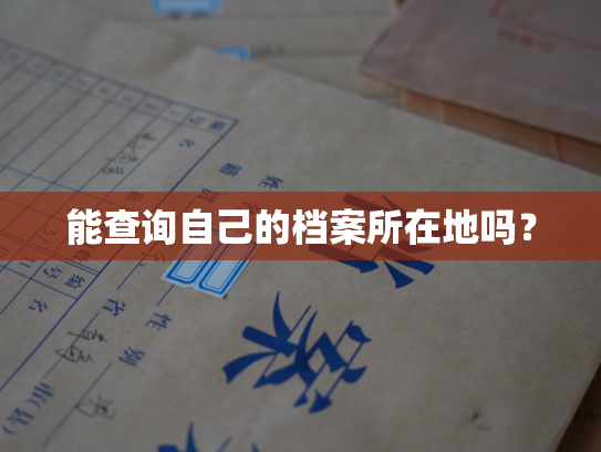 能查询自己的档案所在地吗？